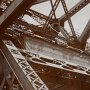 sepia photograph of bridge construction details